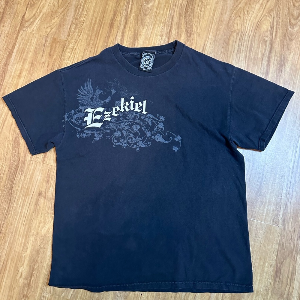 EZEKIEL skateboard vintage tee black large pre owned